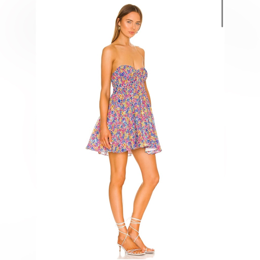 FOR LOVE & LEMONS SASHA STRAPLESS MINI DRESS size small